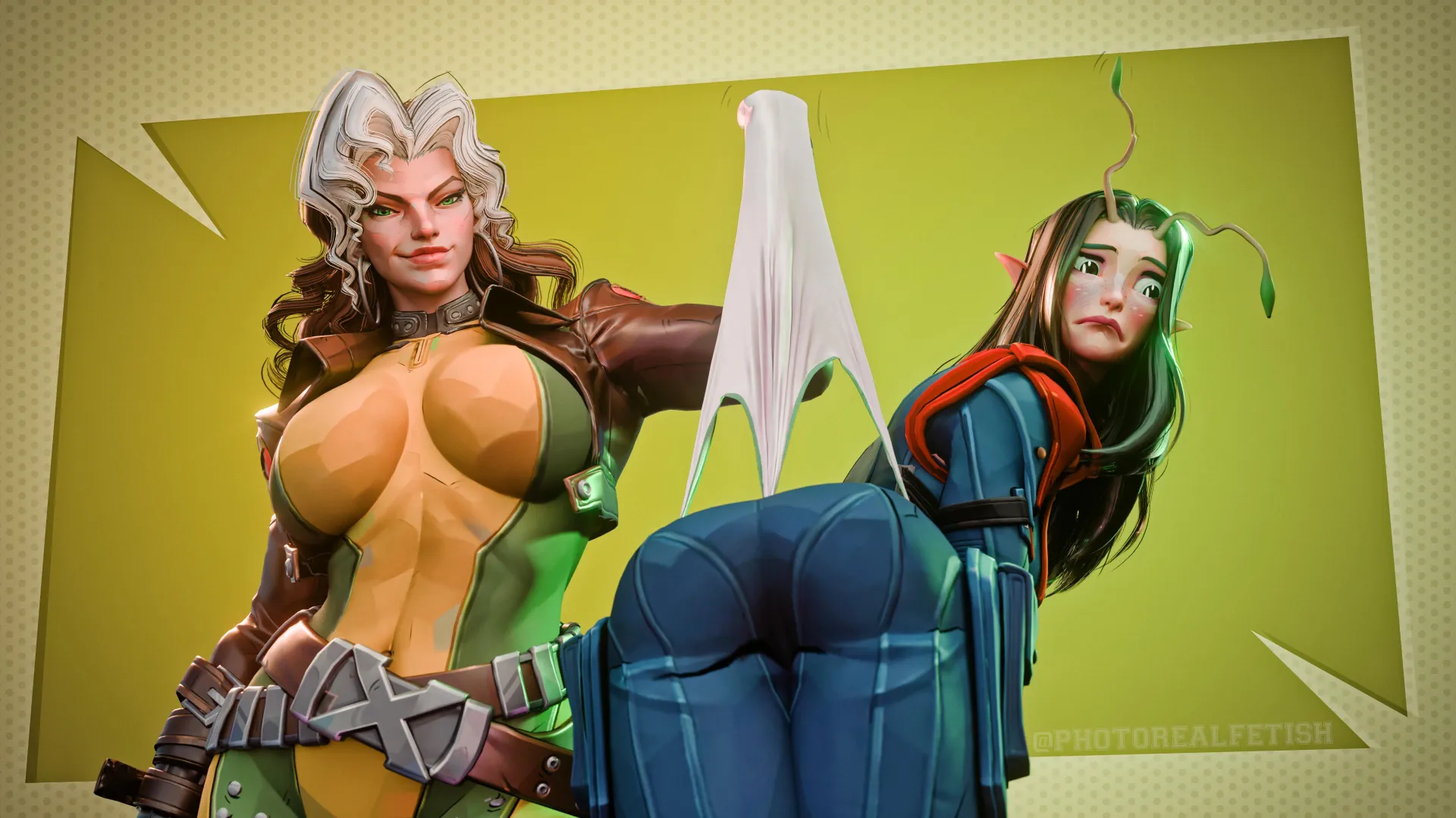 Rogue and Mantis Wedgie (Marvel Rivals)