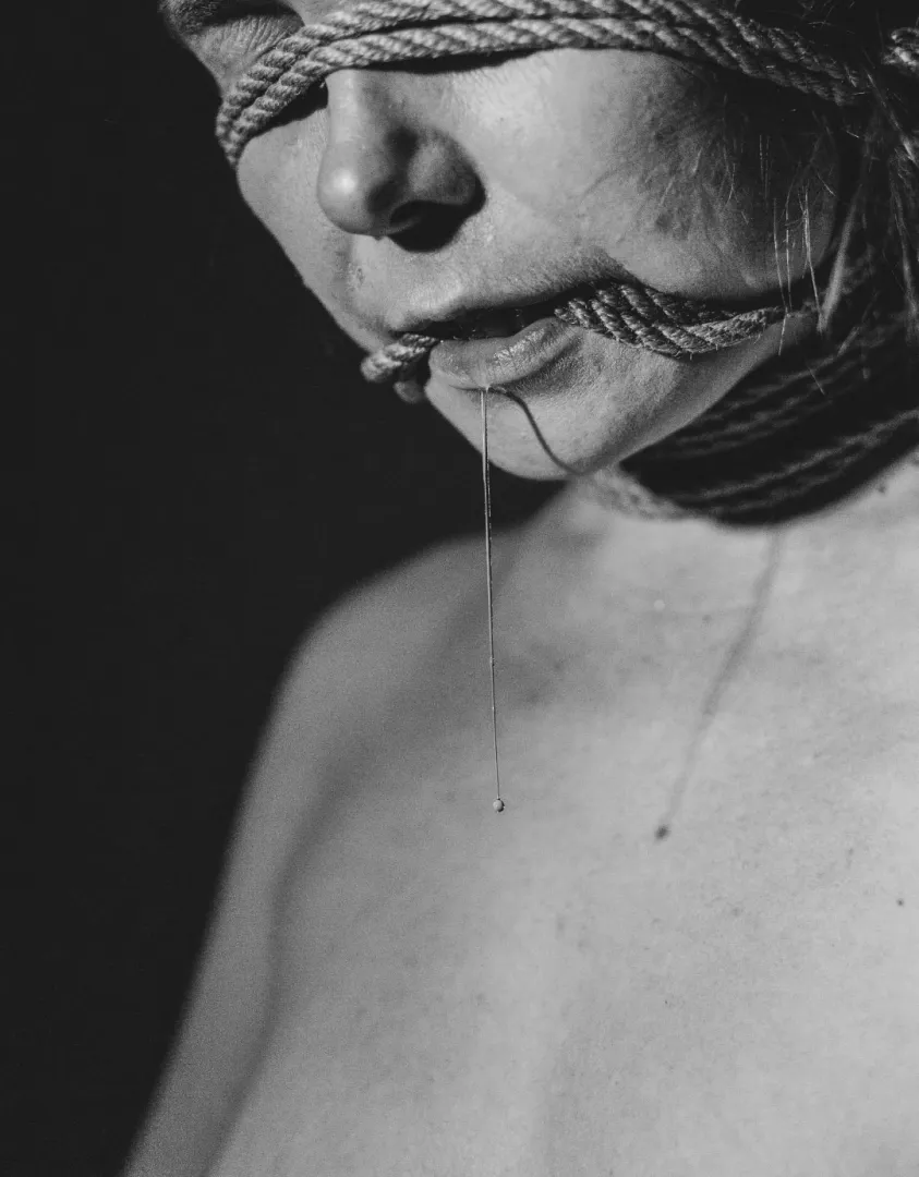 Rope gag and drool 💕
