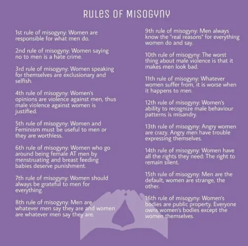 Rules of misogyny 