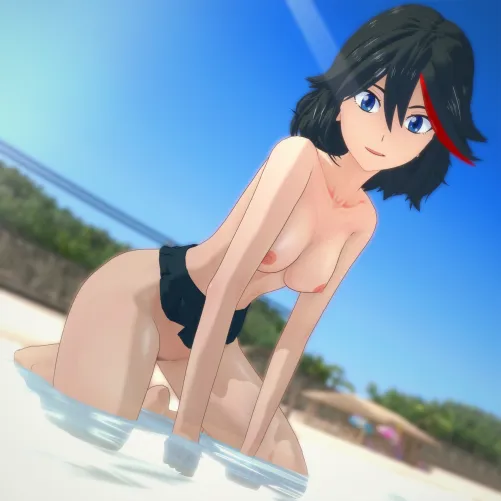 Ryuuko gets a little wet. [RumiGames - Dream Corruption]