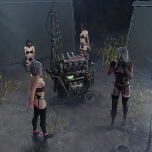 sable, mikaela, yun jin, and nancy bondage