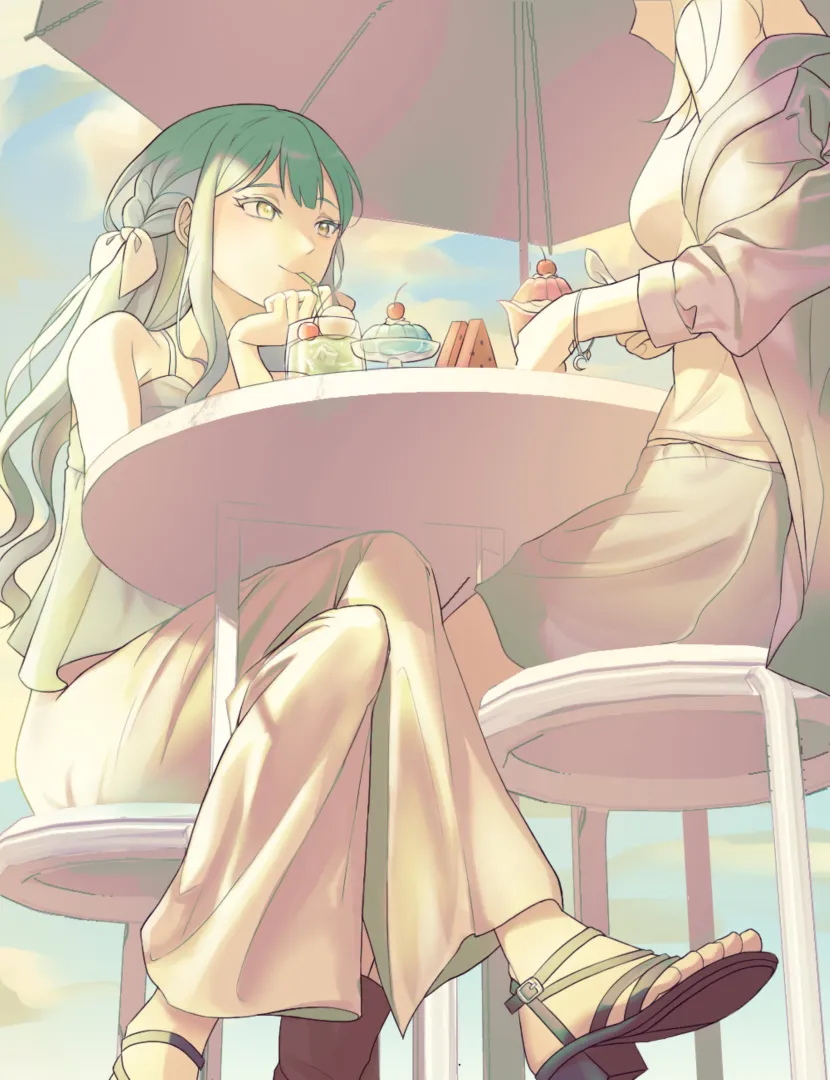 Sakiko and Uika on a date [BanG Dream!] (puni_0626)