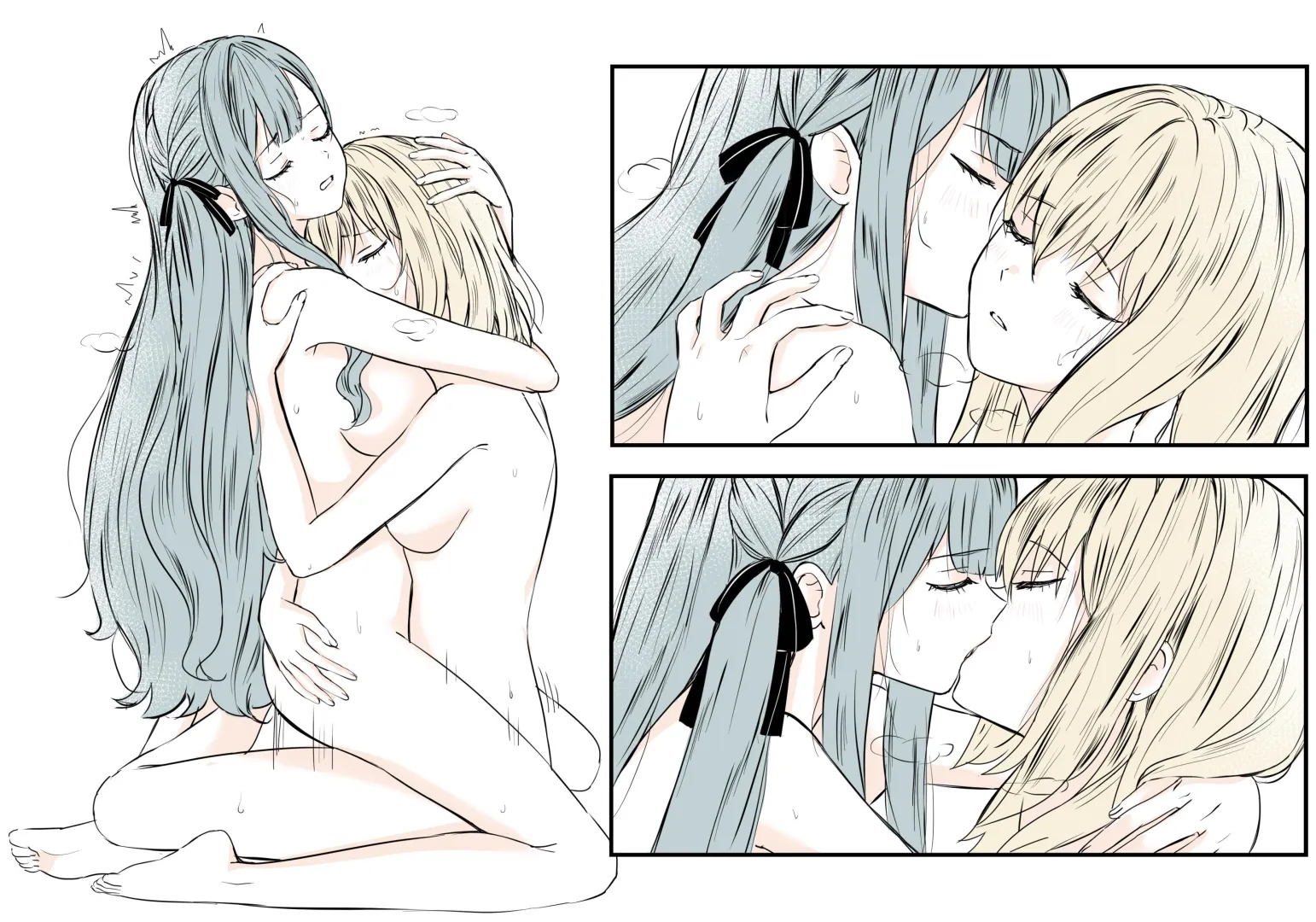 Sakiko in Uika’s lap [BanG Dream!] (miomujica)