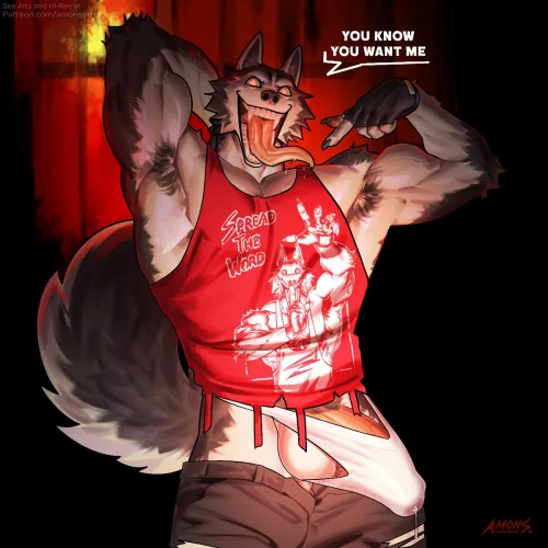 Salem wearing his new merch!  (amon-sydonai) [M]