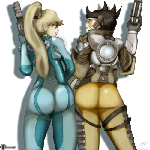 Samus and Tracer (Healthy competition)