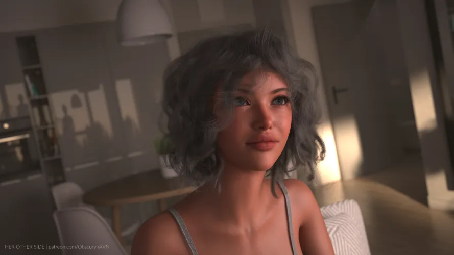 Sasha Reed from my upcoming game Her Other Side