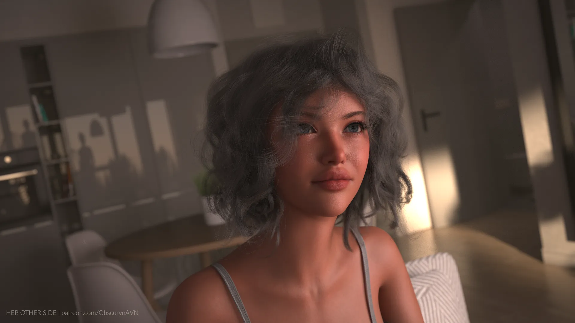 Sasha Reed from my upcoming game Her Other Side