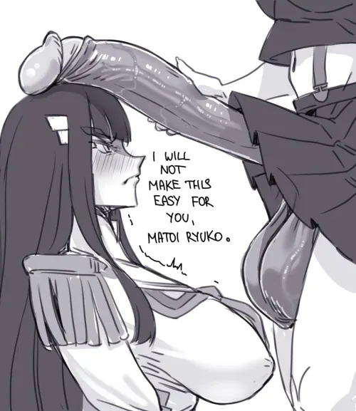 Satsuki, about to make it easy for Ryuko [Kill La Kill]