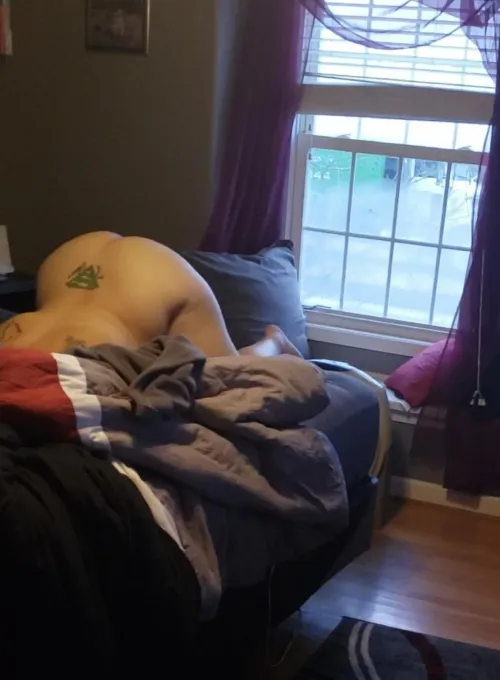 Saying hello to my garbage men