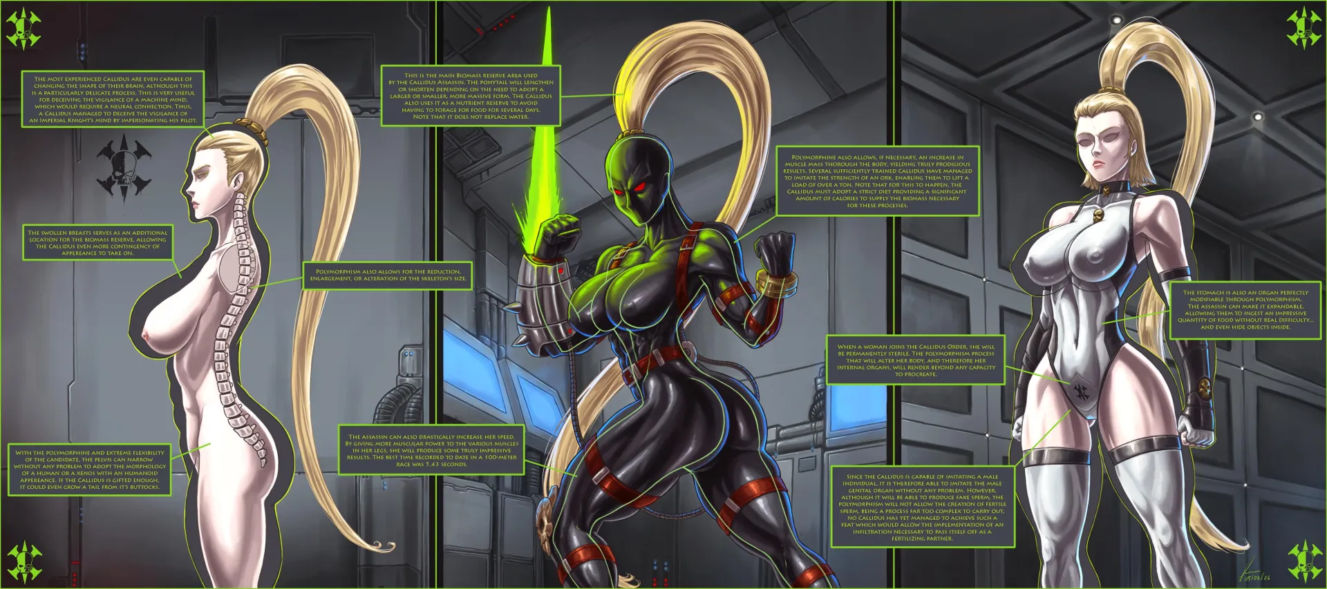 Science about the Callidus body. By Dmaxcustom