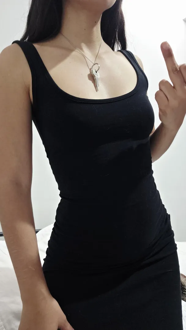 See this, that little smile when I flip you off, that’s the moment you realize I don’t respect you and somehow you like it more.