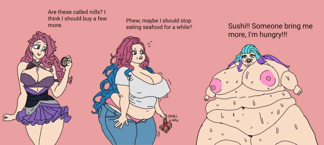 Seraphine Sushi weight gain ( By yelloyboy)