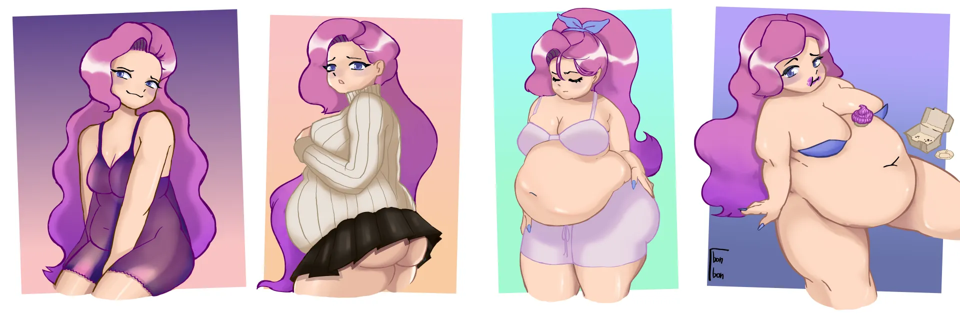 Seraphine weight gain sequence (by b0nb0nbun)