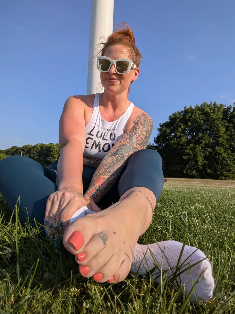 Several Laps Later! I'm Sweaty & Salty 