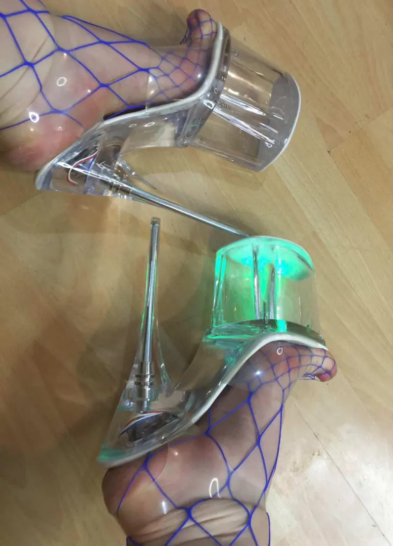Sexy clear heels