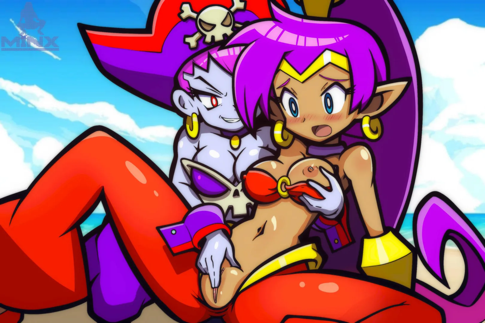 Shantae & Risky Boots Having Some Fun (Minx-Art)