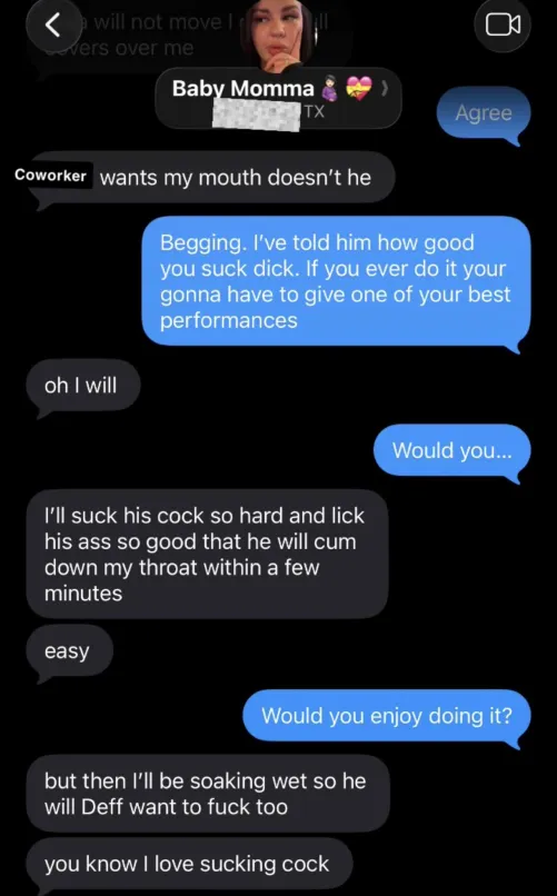 She always amazes me how dirty she wants to be.