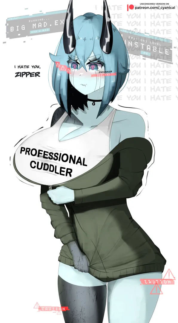 She Fights Her Clothes [OC]