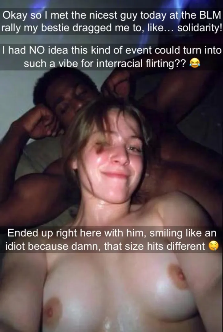 She had no idea this kind of event could turn into interracial flirting.