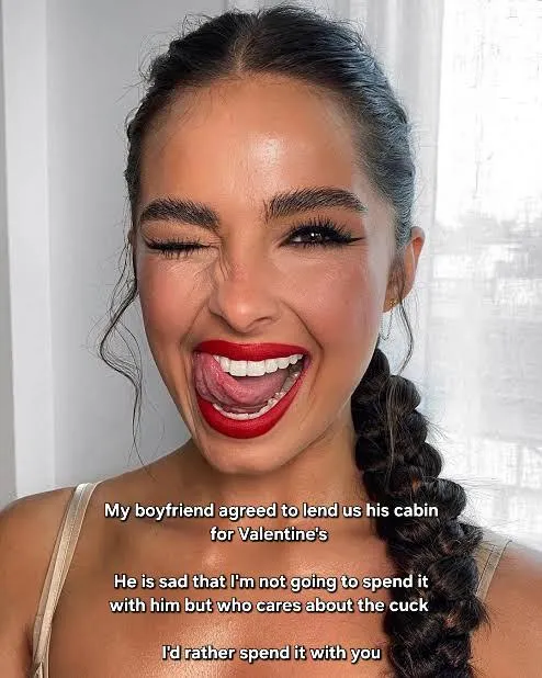 She'd rather spend valentine's with you