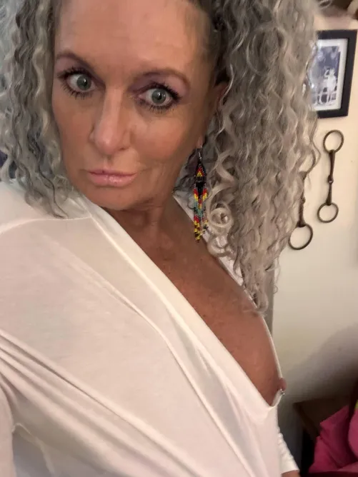 Sheer seduction and my busty titty drop....f60