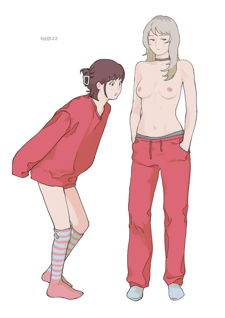 She's fascinated by her friend's breasts (krisjennnnn) [Girls Band Cry]