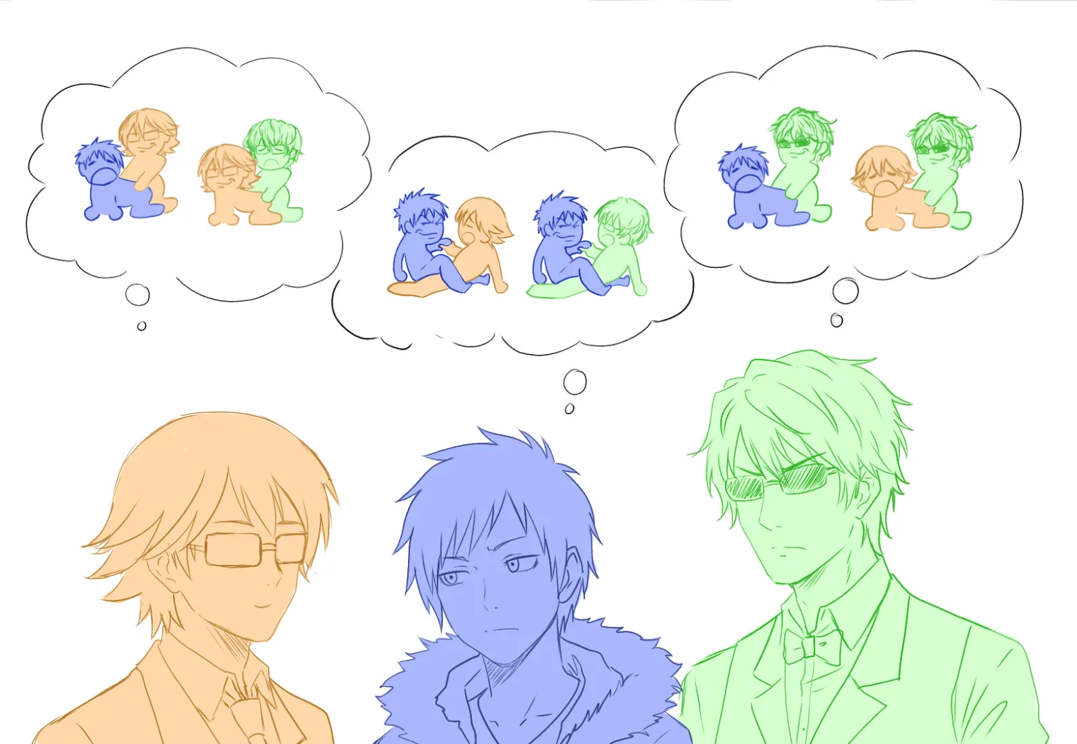 Shizuo x Shinra x Izaya [Durarara]