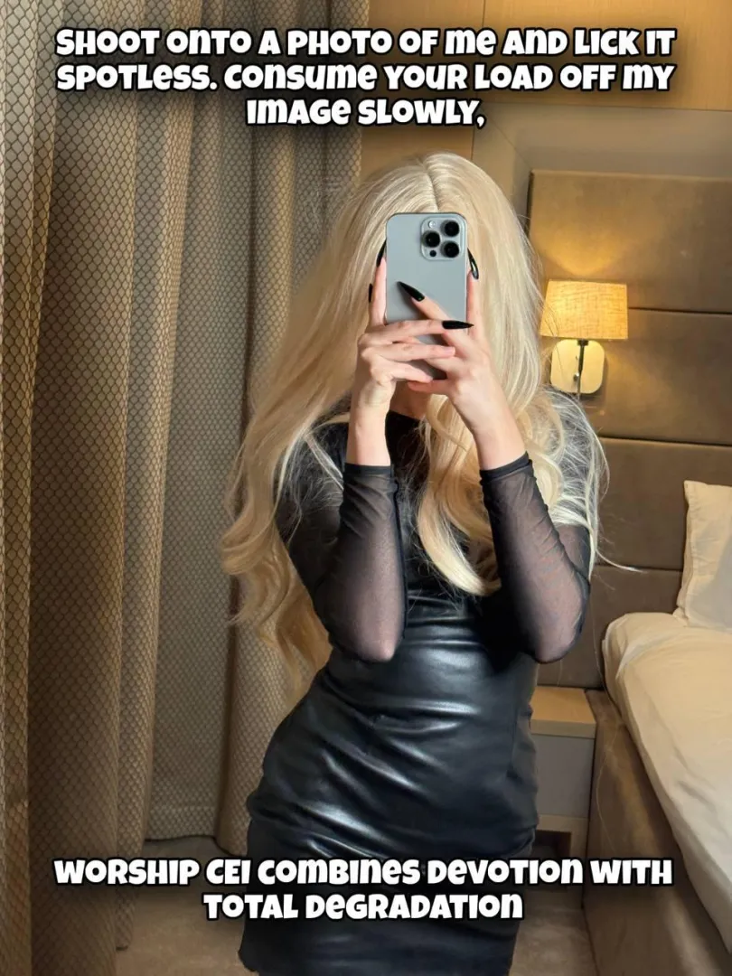 Shoot on my picture and slowly lick every drop clean