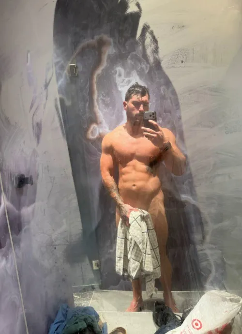 Shower’s done... still waiting on someone to finish drying me off