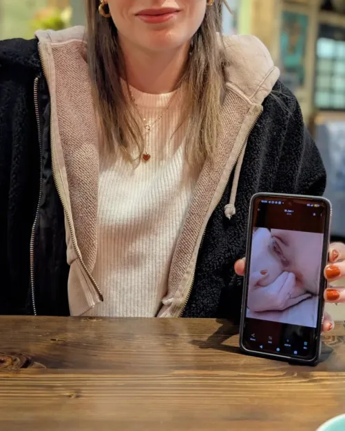 Showing hubby the nudes I sent to other men over breakfast