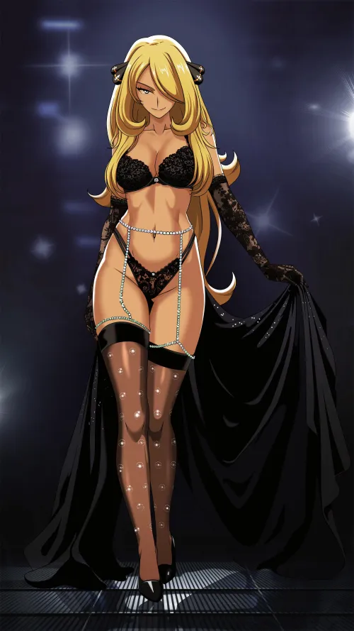 Showing off on the runway