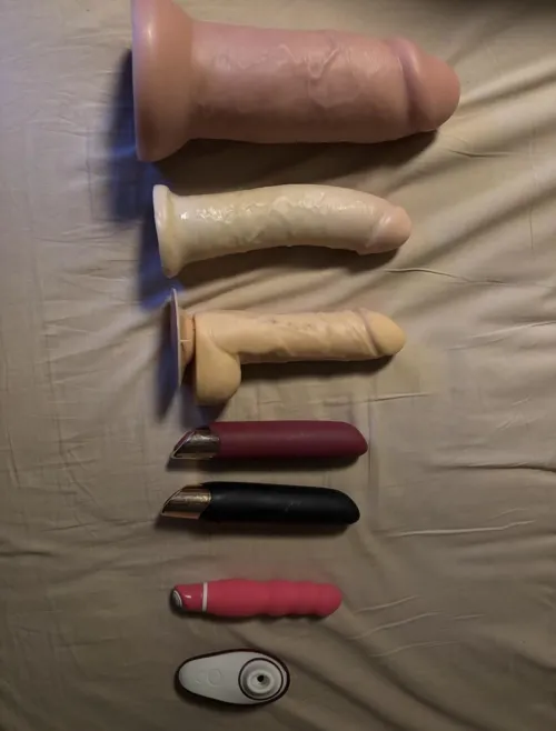 Showing you my wife’s sextoy collection one more time.