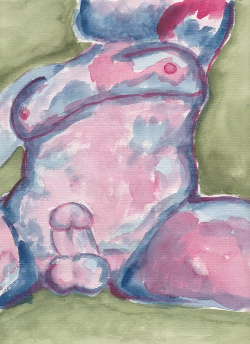 Show-off, watercolor