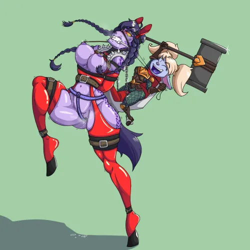 Shyvana is a stubborn mare, but Poppy knows how to control her (Gaulech)