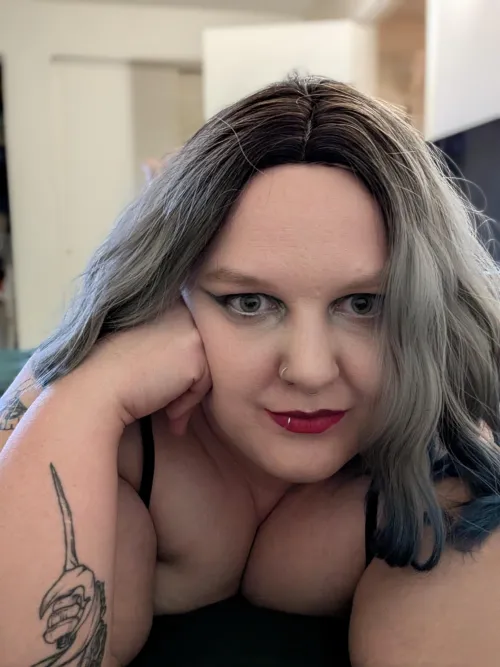 Silver and blue for February