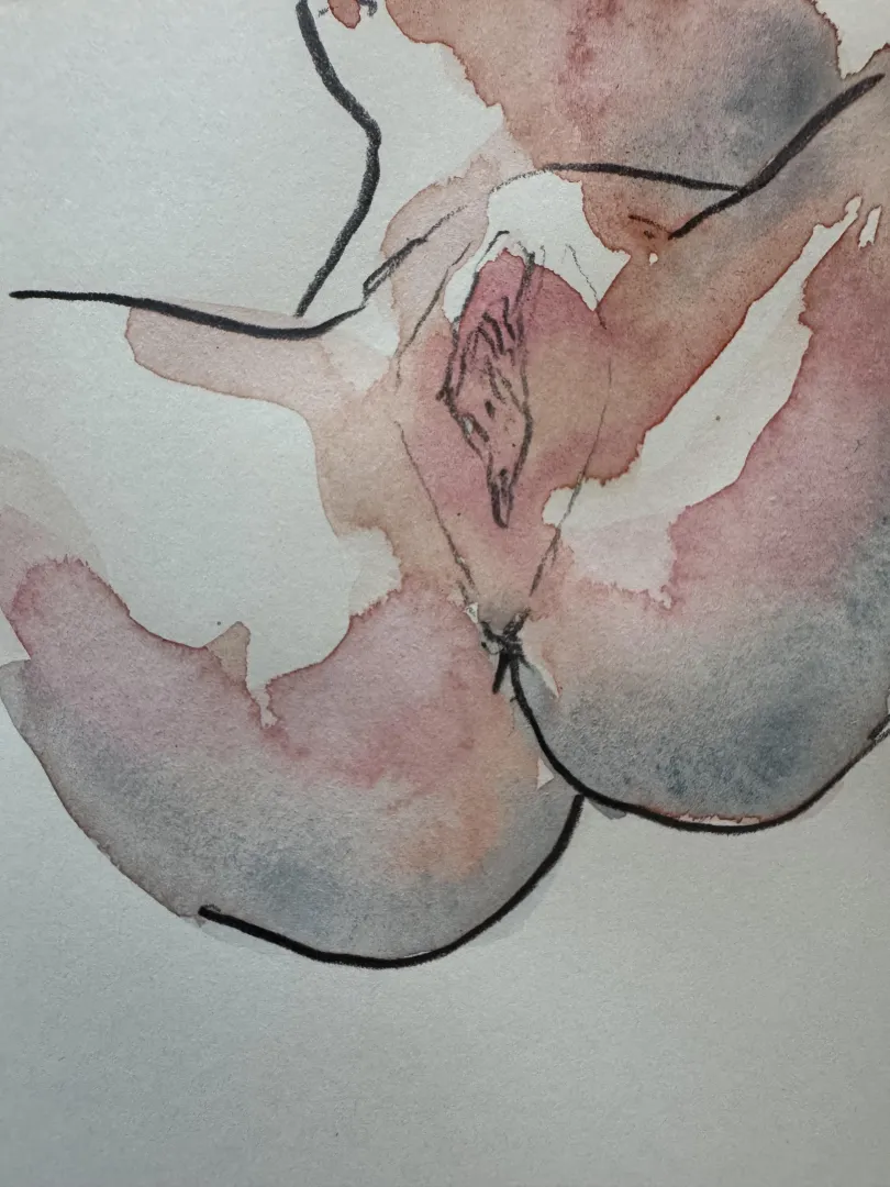 Sketch, watercolor