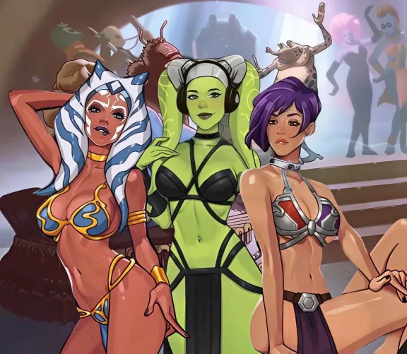 Slave Ahsoka, Hera & Sabine (Art by MinkoDraws)