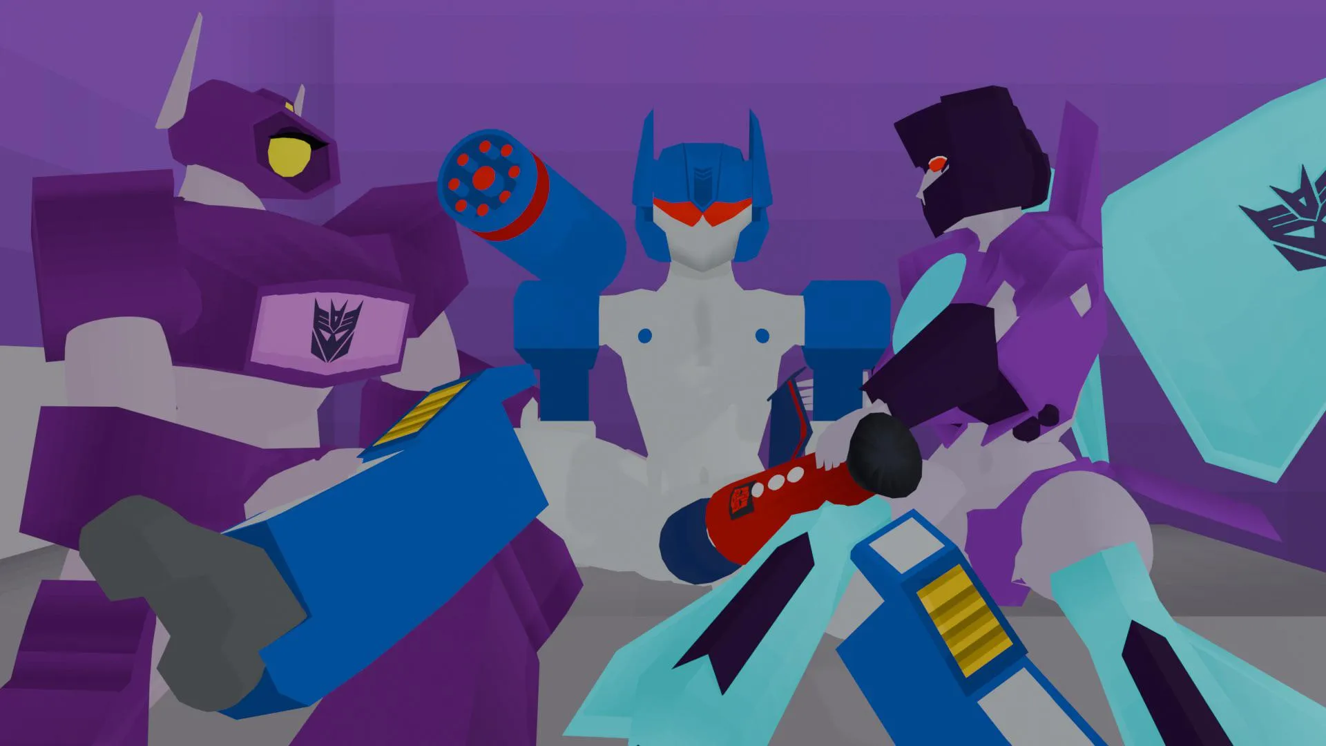 Slipstream uses her toy on soundwave.