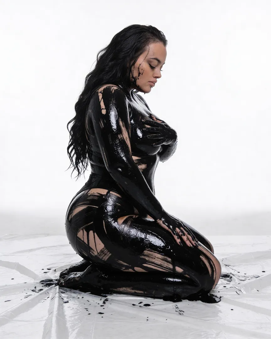 Slow. Shiny. Intimate. I let it drip. I let myself get messy. This wasn’t rushed… it was meant to be watched 