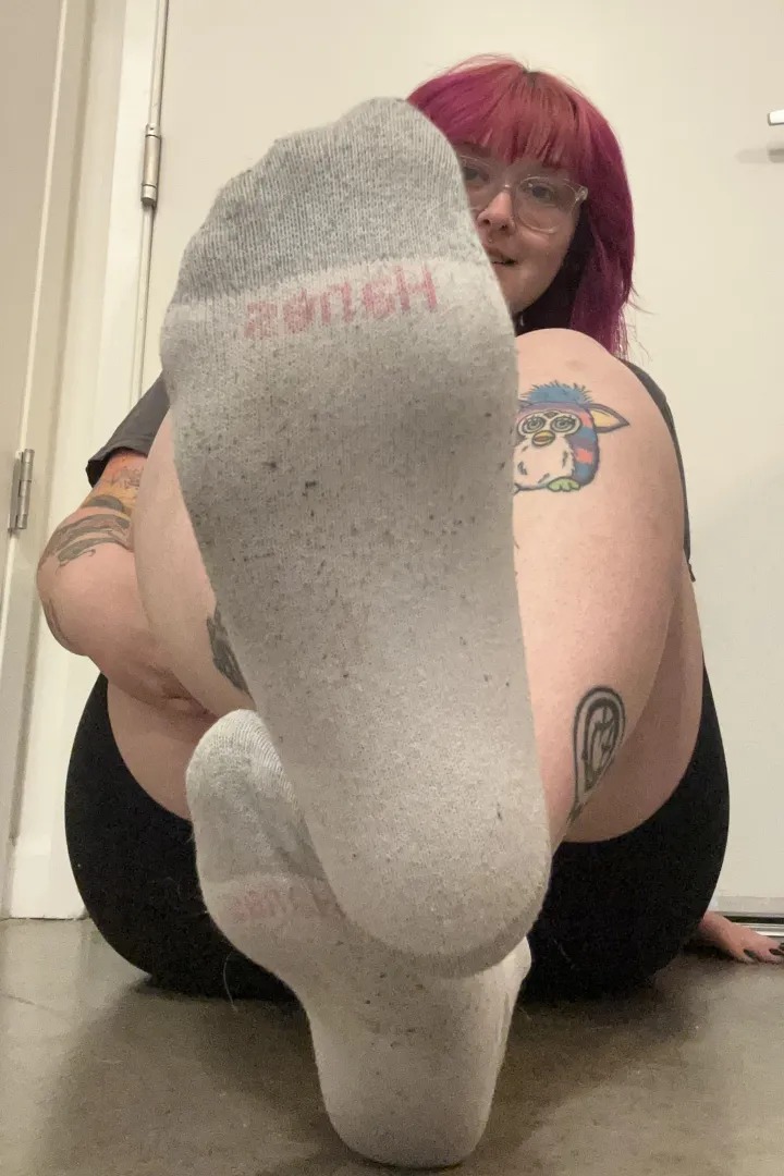 Smelly work socks ready for your enjoyment