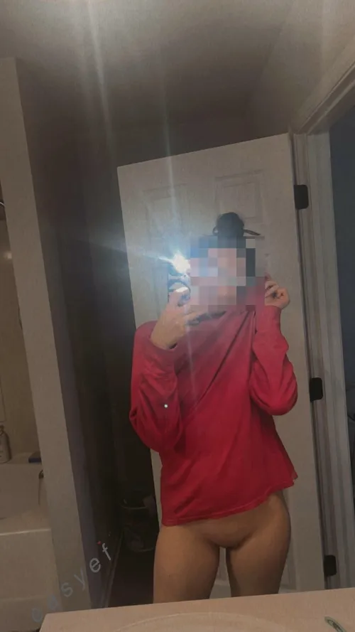 Sneaking away to take a picture of the only thing daddy ever loved about me