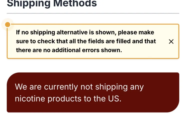 SnusDaddy no longer shipping to US
