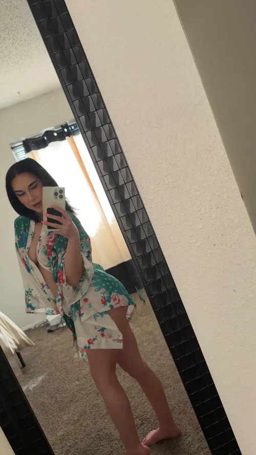 Soft morning, sweet chaos, and an untied robe