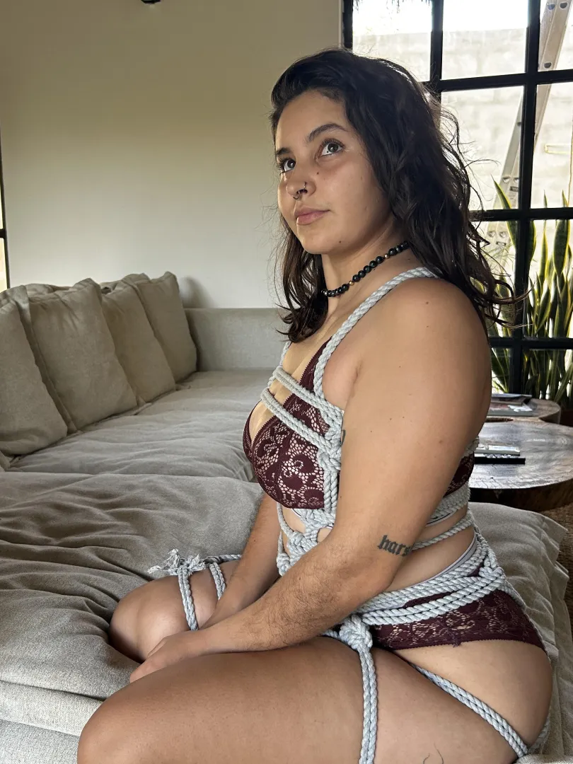 Soft rope shibari photo shoot