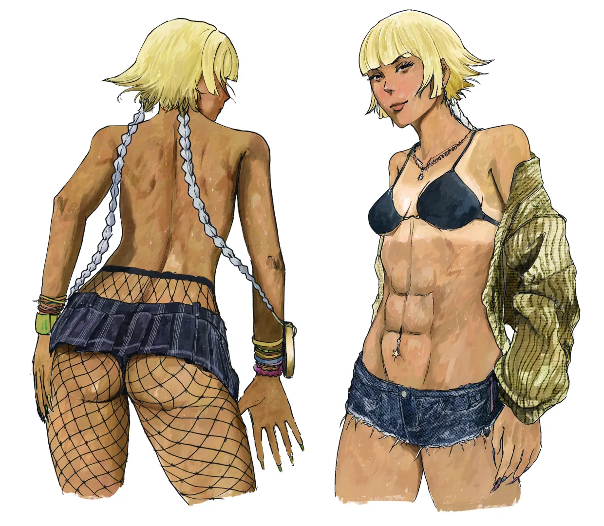 Soi Fon gyaru style (by me)