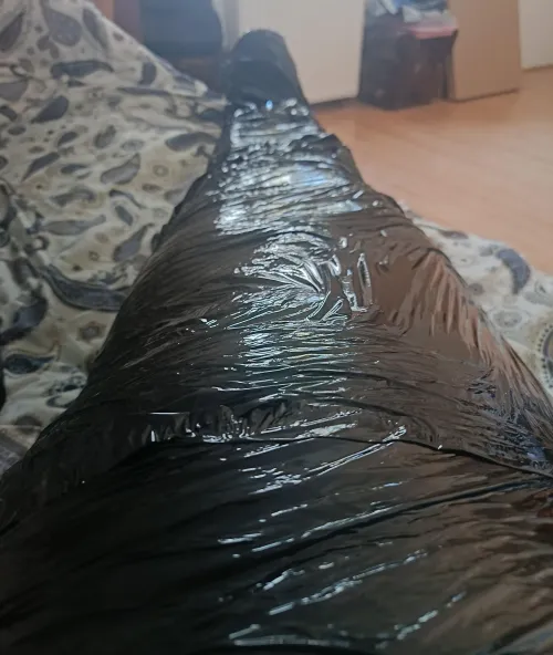 Some fun mummification selfbondage