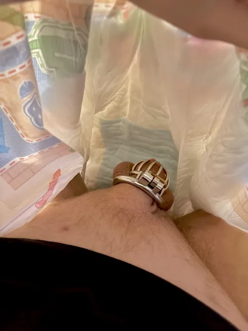 Some men spend their early 20s fucking, I spend mine in diapers and chastity