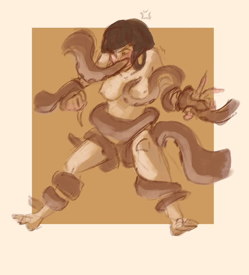 Someone drew me having some fun... ×~×