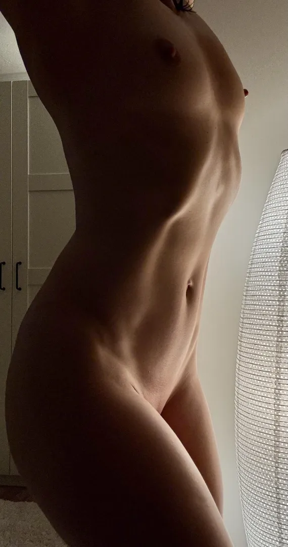 Something about a woman’s abs, right?