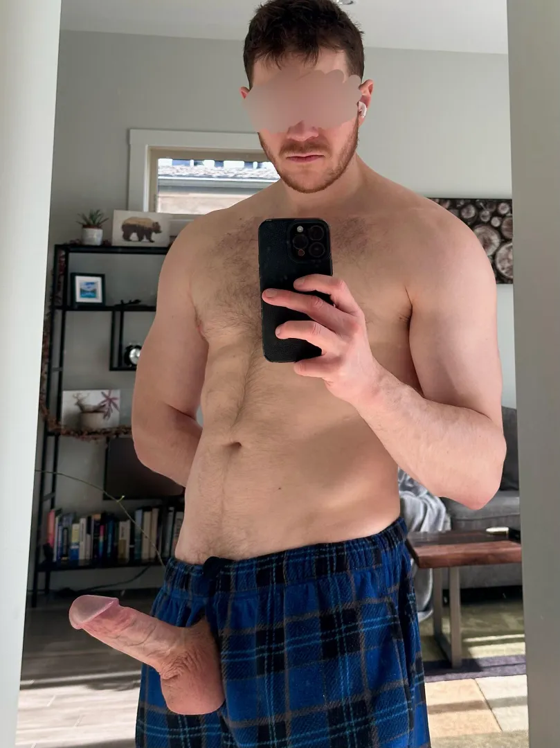 Sorry bro, hope you don’t mind if I chill around the house with my cock out